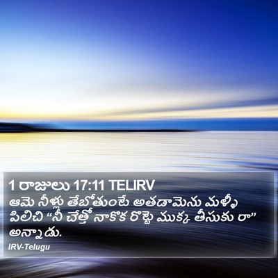 1 రాజులు 17:11 TELIRV Bible Verse Image