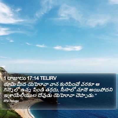 1 రాజులు 17:14 TELIRV Bible Verse Image