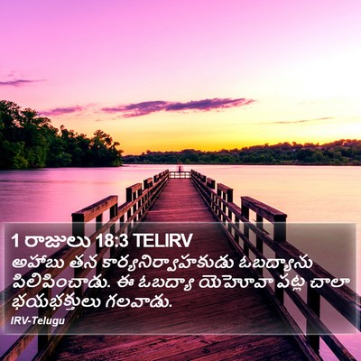 1 రాజులు 18:3 TELIRV Bible Verse Image