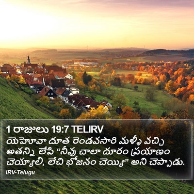 1 రాజులు 19:7 TELIRV Bible Verse Image