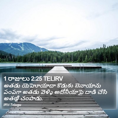 1 రాజులు 2:25 TELIRV Bible Verse Image