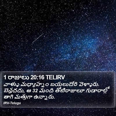 1 రాజులు 20:16 TELIRV Bible Verse Image