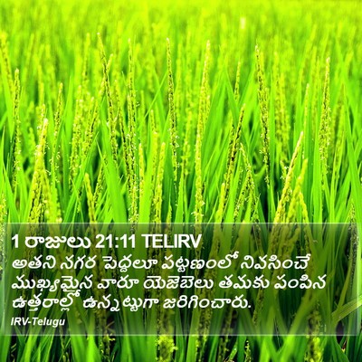 1 రాజులు 21:11 TELIRV Bible Verse Image