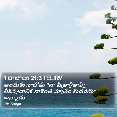 1 రాజులు 21:3 TELIRV Bible Verse Image