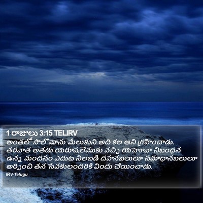 1 రాజులు 3:15 TELIRV Bible Verse Image