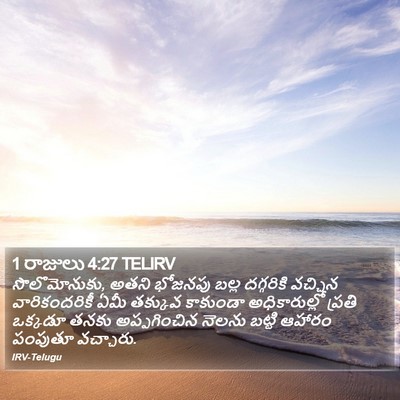 1 రాజులు 4:27 TELIRV Bible Verse Image