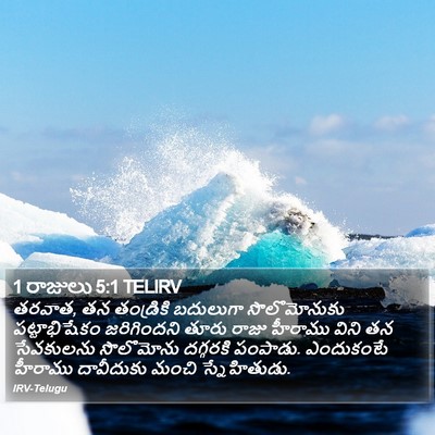 1 రాజులు 5:1 TELIRV Bible Verse Image
