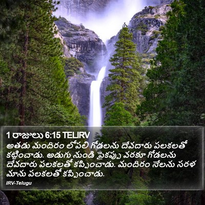 1 రాజులు 6:15 TELIRV Bible Verse Image