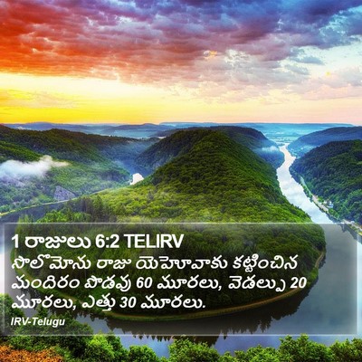 1 రాజులు 6:2 TELIRV Bible Verse Image