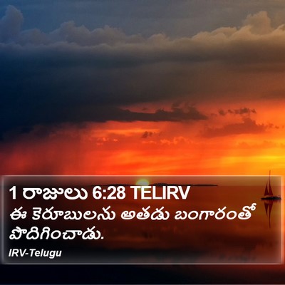 1 రాజులు 6:28 TELIRV Bible Verse Image