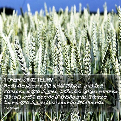1 రాజులు 6:32 TELIRV Bible Verse Image