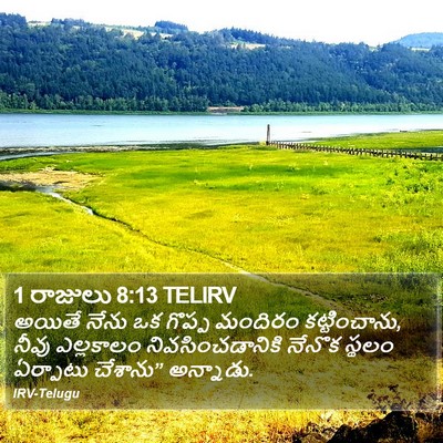 1 రాజులు 8:13 TELIRV Bible Verse Image