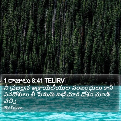 1 రాజులు 8:41 TELIRV Bible Verse Image