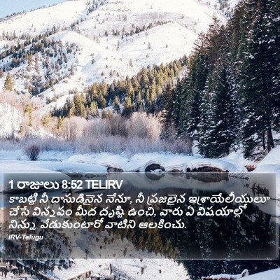 1 రాజులు 8:52 TELIRV Bible Verse Image