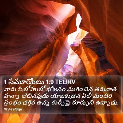 1 సమూయేలు 1:9 TELIRV Bible Verse Image