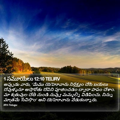 1 సమూయేలు 12:10 TELIRV Bible Verse Image