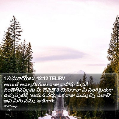 1 సమూయేలు 12:12 TELIRV Bible Verse Image