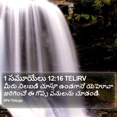 1 సమూయేలు 12:16 TELIRV Bible Verse Image
