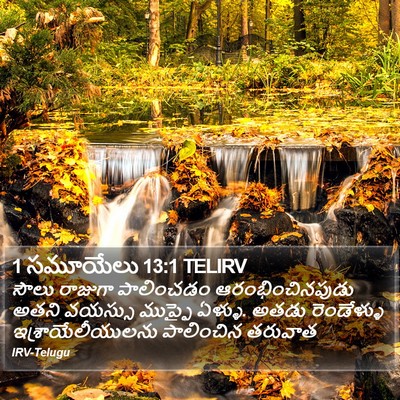 1 సమూయేలు 13:1 TELIRV Bible Verse Image
