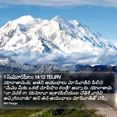 1 సమూయేలు 14:12 TELIRV Bible Verse Image