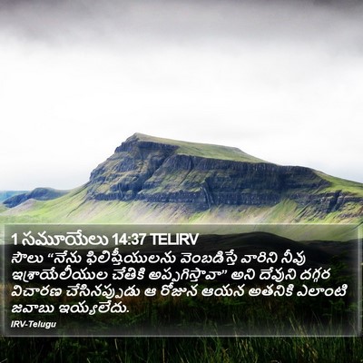 1 సమూయేలు 14:37 TELIRV Bible Verse Image