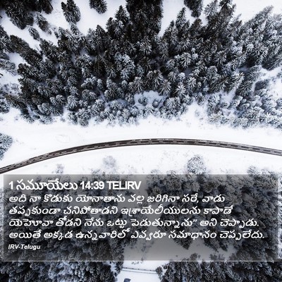 1 సమూయేలు 14:39 TELIRV Bible Verse Image