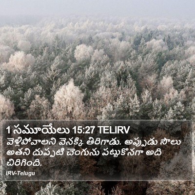 1 సమూయేలు 15:27 TELIRV Bible Verse Image
