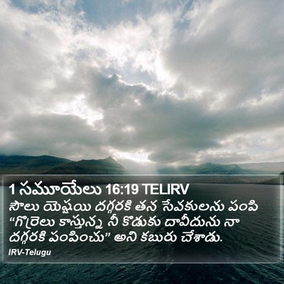 1 సమూయేలు 16:19 TELIRV Bible Verse Image