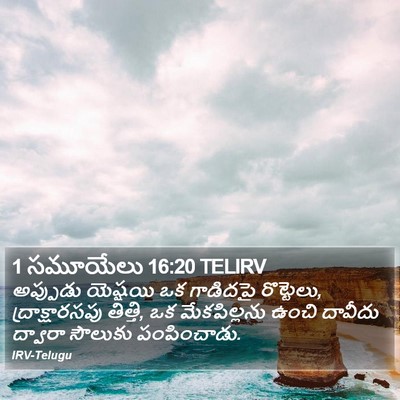 1 సమూయేలు 16:20 TELIRV Bible Verse Image