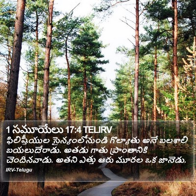 1 సమూయేలు 17:4 TELIRV Bible Verse Image