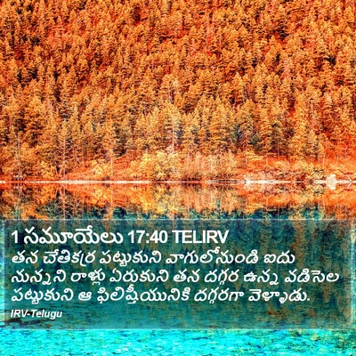 1 సమూయేలు 17:40 TELIRV Bible Verse Image