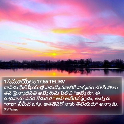 1 సమూయేలు 17:55 TELIRV Bible Verse Image