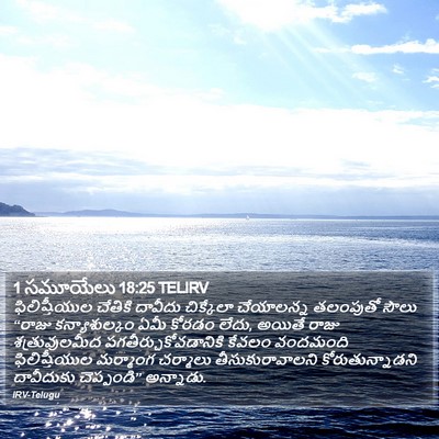1 సమూయేలు 18:25 TELIRV Bible Verse Image