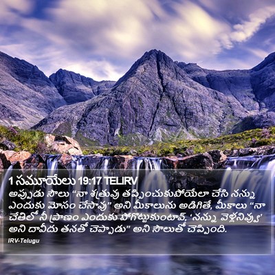 1 సమూయేలు 19:17 TELIRV Bible Verse Image