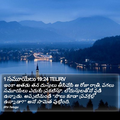 1 సమూయేలు 19:24 TELIRV Bible Verse Image