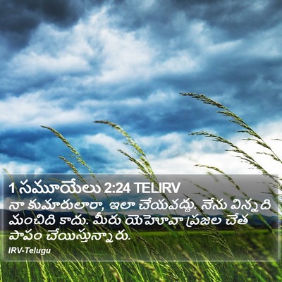 1 సమూయేలు 2:24 TELIRV Bible Verse Image