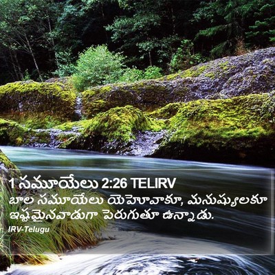 1 సమూయేలు 2:26 TELIRV Bible Verse Image