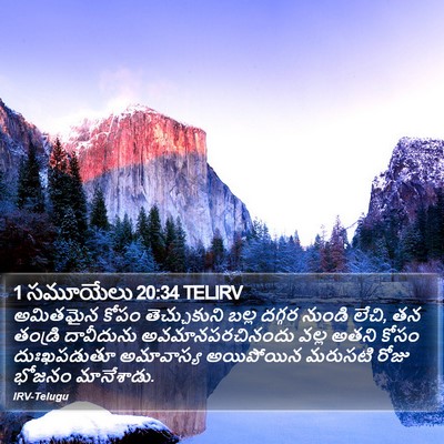 1 సమూయేలు 20:34 TELIRV Bible Verse Image