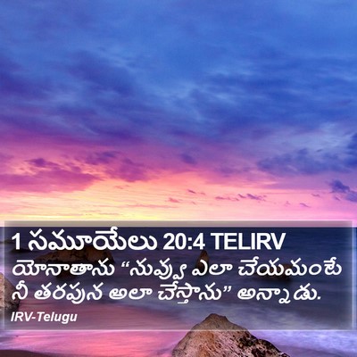 1 సమూయేలు 20:4 TELIRV Bible Verse Image