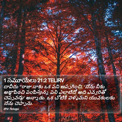 1 సమూయేలు 21:2 TELIRV Bible Verse Image