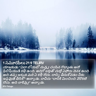 1 సమూయేలు 21:9 TELIRV Bible Verse Image