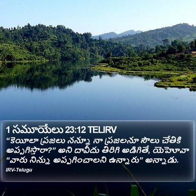 1 సమూయేలు 23:12 TELIRV Bible Verse Image