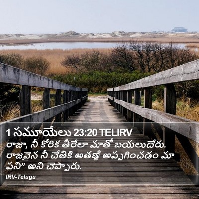 1 సమూయేలు 23:20 TELIRV Bible Verse Image