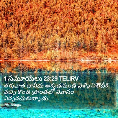1 సమూయేలు 23:29 TELIRV Bible Verse Image