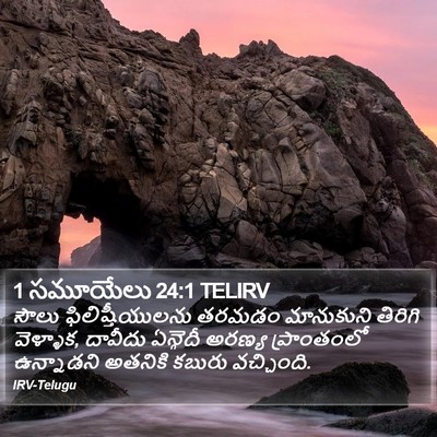 1 సమూయేలు 24:1 TELIRV Bible Verse Image