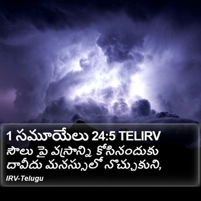 1 సమూయేలు 24:5 TELIRV Bible Verse Image