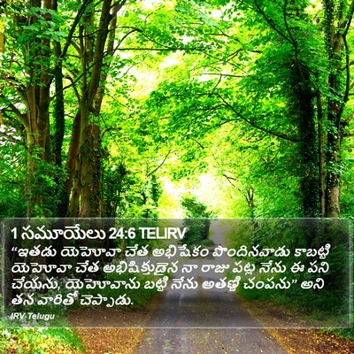 1 సమూయేలు 24:6 TELIRV Bible Verse Image