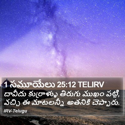 1 సమూయేలు 25:12 TELIRV Bible Verse Image