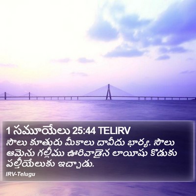 1 సమూయేలు 25:44 TELIRV Bible Verse Image