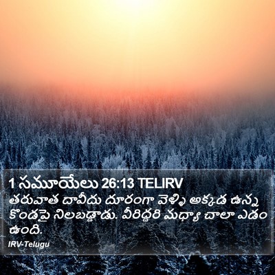 1 సమూయేలు 26:13 TELIRV Bible Verse Image